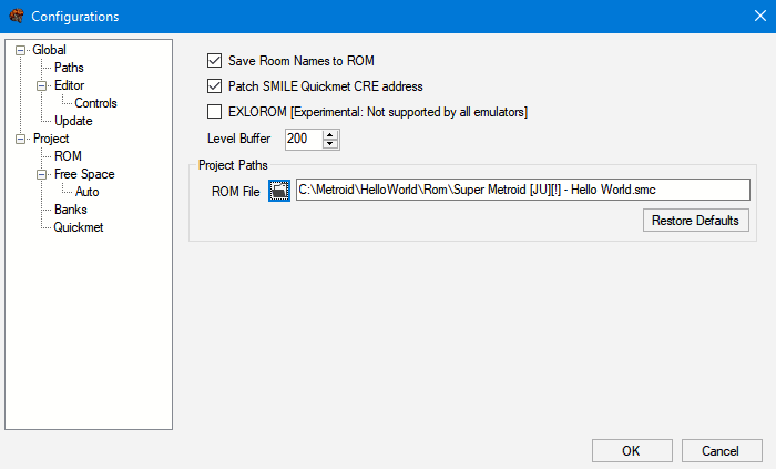 Selecting the ROM file in SMART