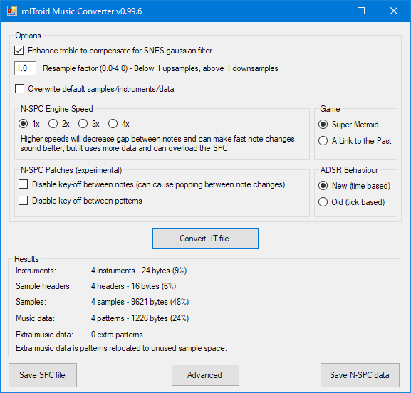 mITroid main window.